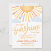 サンシャインボホ男女兼用サンベビーシャワー 招待状 (正面)