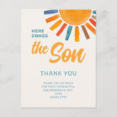 サンシャインボーイのベイビーシャワーテキュー ポストカード (正面)