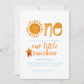 サンシャインボーイズ 1歳の誕生日 招待状 (正面)