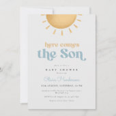 サンシャインボーイベビーシャワー招待状 招待状 (正面)