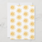 サンシャインボーイ赤ちゃんシャワー 招待状 (裏面)