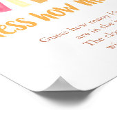 サンシャインボーホベイビーシャワーゲームの数を推測 ポスター (角)