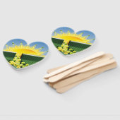 サンシャインマッチのアクセント枕 ハンドファン (組立なし)