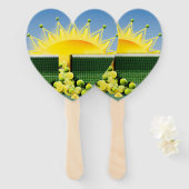 サンシャインマッチのアクセント枕 ハンドファン (正面&裏面)