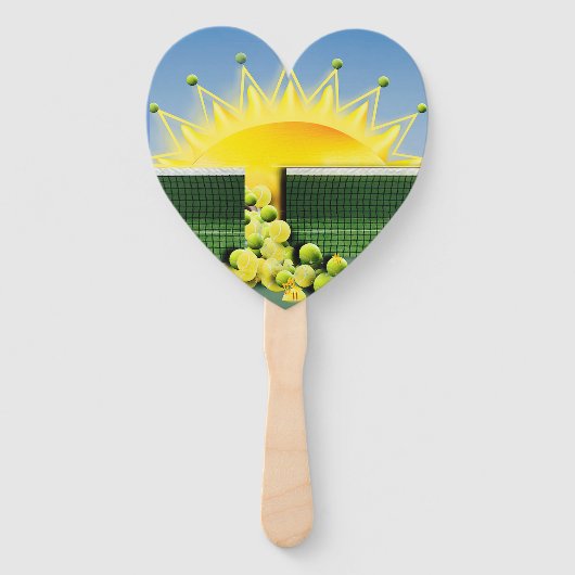 サンシャインマッチのアクセント枕 ハンドファン (正面)