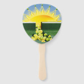 サンシャインマッチのアクセント枕 ハンドファン (裏面)