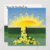 サンシャインマッチのアクセント枕 招待状 (正面/裏面)