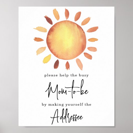 サンシャインママの名あて ポスター (正面)