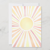 サンシャインミュート男女兼用サンベビーシャワー 招待状 (裏面)