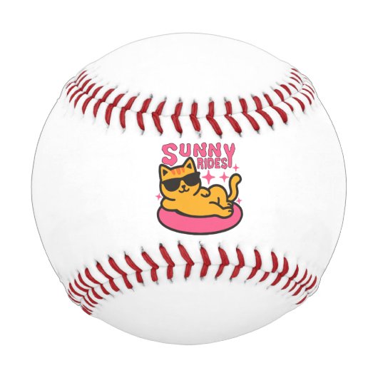 サンシャインムードのフローティで猫マンガを冷やす 野球ボール (正面)