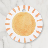 サンシャインメッセージカードレインボーボーサン誕生日 フェイバータグ (裏面)