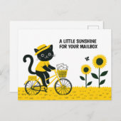 サンシャインメール付き自転車用キャットメールキャリア ポストカード (正面/裏面)