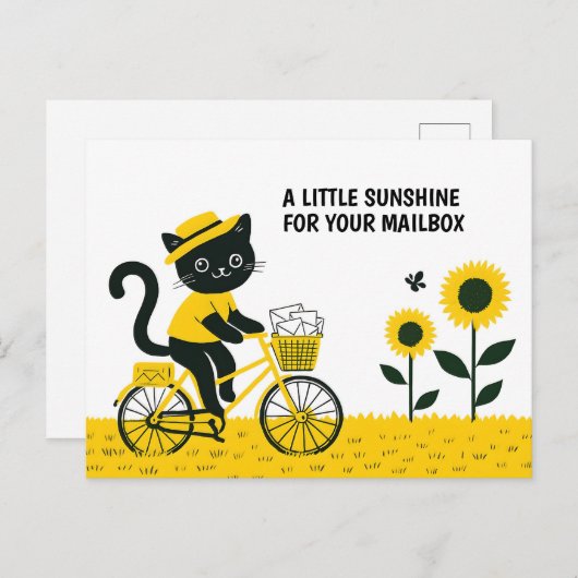 サンシャインメール付き自転車用キャットメールキャリア ポストカード (正面/裏面)