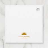 サンシャインモダンベイビーシャワースクエアありがとう フェイバータグ (裏面)