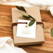 サンシャインモダンベイビーシャワースクエアありがとう フェイバータグ