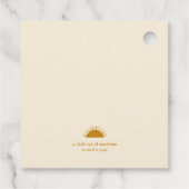 サンシャインモダンベージュベイビーシャワースクエアありがとう フェイバータグ (裏面)