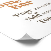 サンシャインモモザバーボホベイビーシャワーサイン ポスター (角)