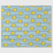 サンシャインラッピング紙流木ビーチ。 ラッピングペーパー (フラット)