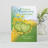 サンシャインラブ 20周年ウェディングアニバーサリーパーティー 招待状 (スタンド正面)