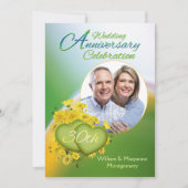 サンシャインラブ 30周年結婚記念日パーティーの写真 招待状 (正面)