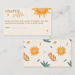 サンシャインリトルレイおむつラッフルベビーシャワー エンクロージャーカード