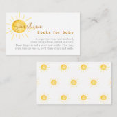 サンシャインリトルレイベビーシャワーベビー エンクロージャーカード (正面/裏面)