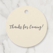 サンシャインリトルワンベビーシャワー フェイバータグ (裏面)