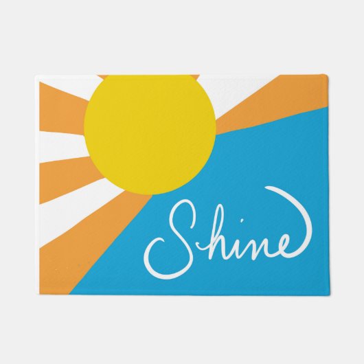 サンシャインレイズオブハピネスby @ Cathy Thompson ドアマット (正面)