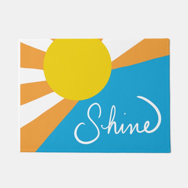 サンシャインレイズオブハピネスby @ Cathy Thompson ドアマット (正面)