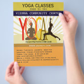 サンシャインレイズスポーツフィットネスヨガポーズカスタマイズ チラシ (手)