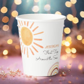 サンシャインレインボーのまわりにトリップザ・サン1歳の誕生日 紙コップ