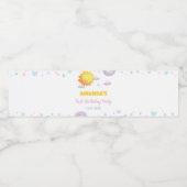 サンシャインレインボーウォーターボトルラベル誕生日 ペットボトルラベル (シングルラベル)