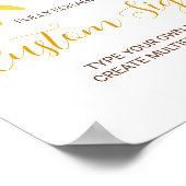 サンシャインレインボーグルーヴィー1stバースデーカスタムサイン ポスター (角)