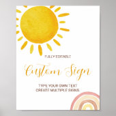 サンシャインレインボーグルーヴィー1stバースデーカスタムサイン ポスター (正面)