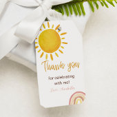 サンシャインレインボーサンキューラベル誕生日パーティー ギフトタグ