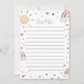 サンシャインレインボータイムカプセルノートメッセージカード サンキューカード (正面)