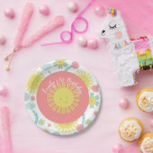 サンシャインレインボーフローラ誕生日  ペーパープレート (パーティー)