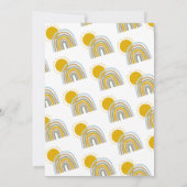 サンシャインレインボーベビーシャワー招待状 招待状 (裏面)