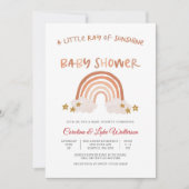 サンシャインレインボーベビーシャワー招待状 招待状 (正面)