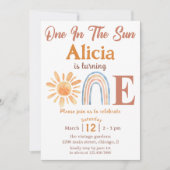 サンシャインレインボーボヘミアンファーストバースデー招待状 招待状 (正面)