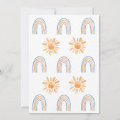 サンシャインレインボーボヘミアンファーストバースデー招待状 招待状 (裏面)