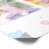 サンシャインレインボー誕生日フォトマイルストーンポスター ポスター (角)