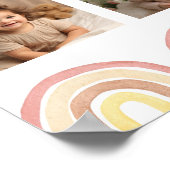 サンシャインレインボー誕生日フォトマイルストーンポスター ポスター (角)