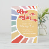 サンシャインレインボー1歳の誕生日に1人 招待状 (スタンド正面)