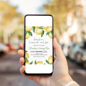 サンシャインレモネードアンドおもしろいレモン誕生日 招待状