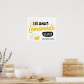 サンシャインレモネードスタンドバースデーパーティー ポスター (キッチン)