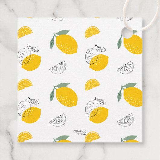 サンシャインレモネードスタンド誕生日サンキュー フェイバータグ (裏面)