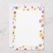 サンシャインレモネードバースデーパーティーへの招待 招待状 (裏面)