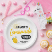 サンシャインレモネード&おもしろいアニエージハッピーバースデー ペーパープレート (パーティー)