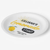 サンシャインレモネード&おもしろいアニエージハッピーバースデー ペーパープレート (アングル)